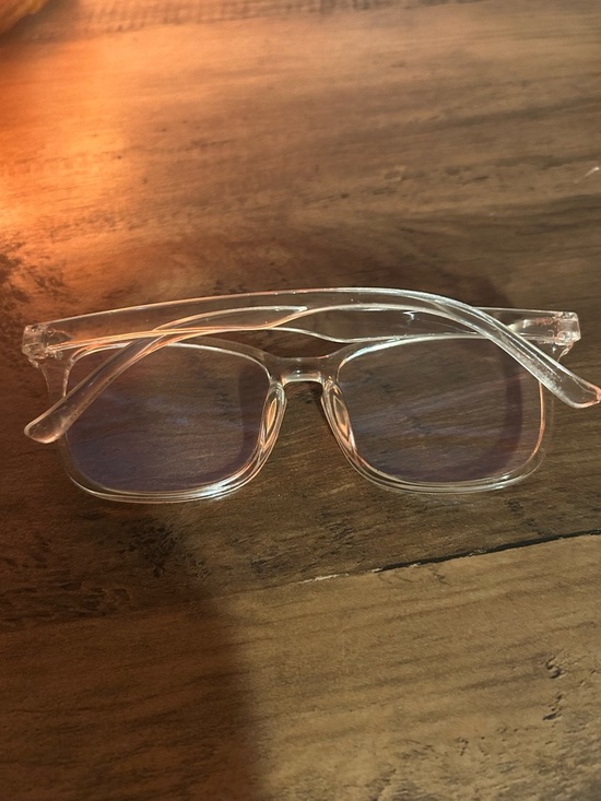 Transparent Pink and Clear Blue Light Glasses Duo - Picture 2 of 5